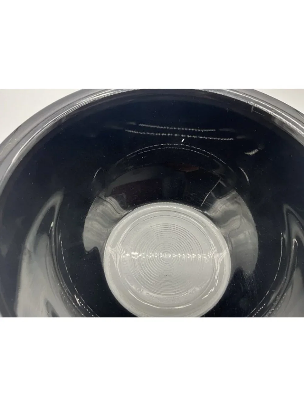 Pyrex Vintage Nesting Mixing Bowls Clear Bottom Black Set of 3 - 322 / 325 / 325